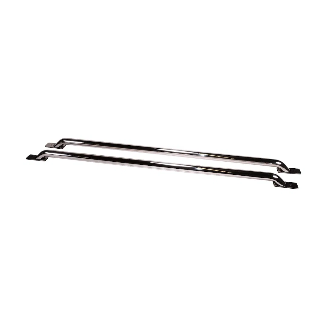 D0002S – TRAILFX Bed Side Rail, Stake Pocket Mount Polished Stainless Steel Without Tie Down Not Compatible With Tool...